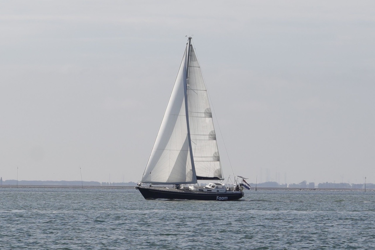 9. Op de  Oosterschelde februari 2024, heerlijk winterzeilen.
