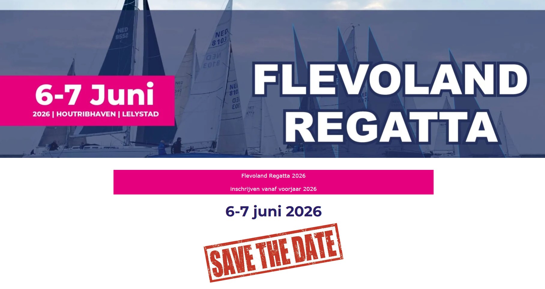 Je bekijkt nu Breehorncup 2026 Flevoland regatta